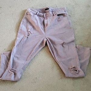 RUE 21 Frayed Jeans Size 14